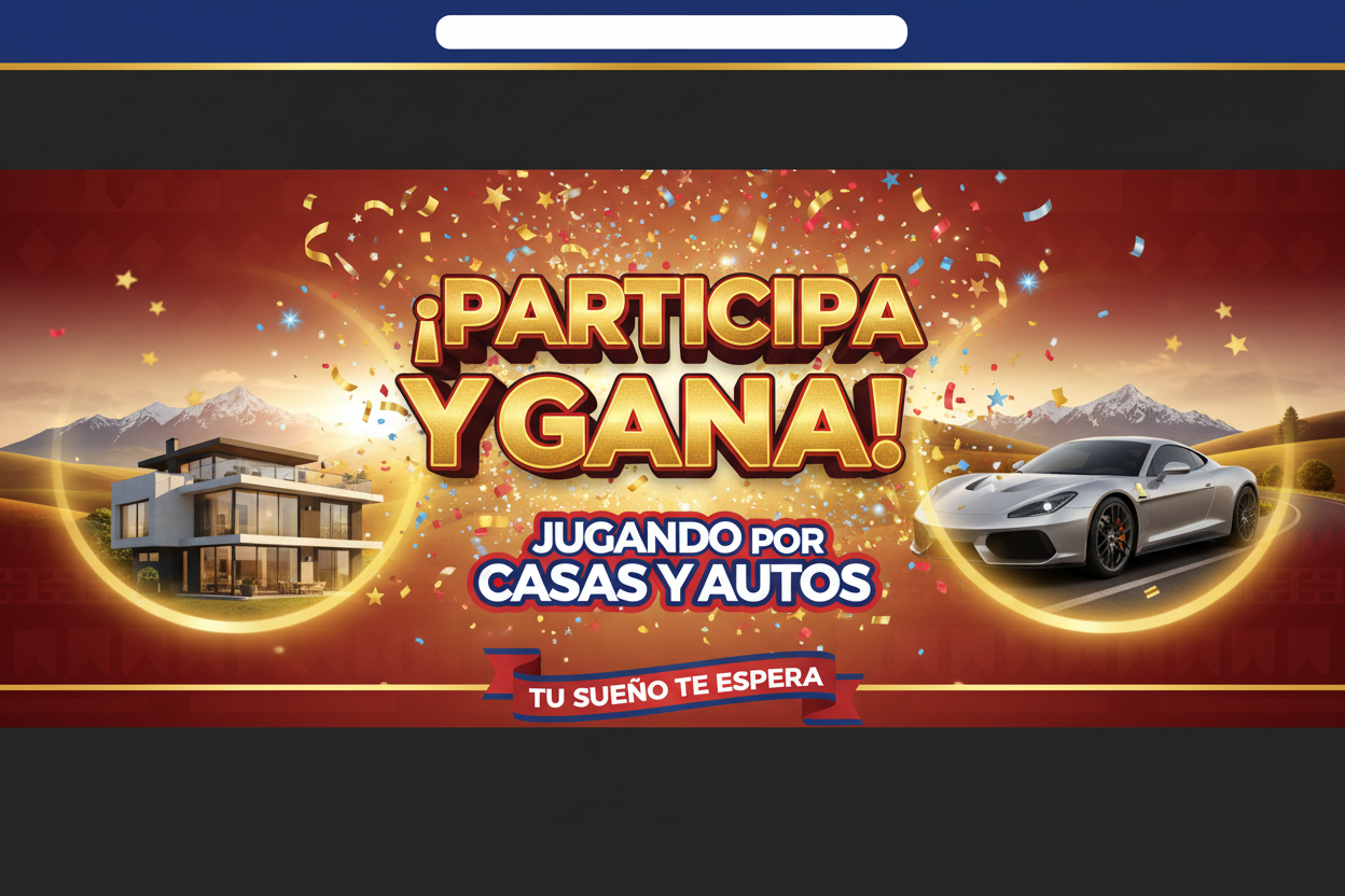 Banner de Sorteos - Jugando por Casas y Autos